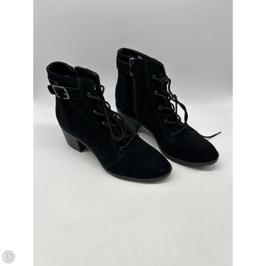 Boots Ankle Heels By Anne Klein In Black, Size: 9.5