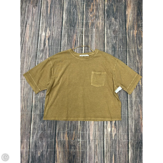 Top Short Sleeve Basic By We The Free In Yellow, Size: Xl