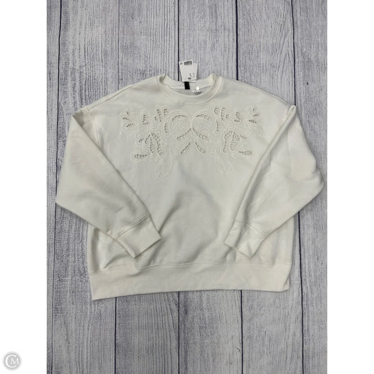 Sweatshirt Crewneck By Divided In White, Size: Xl