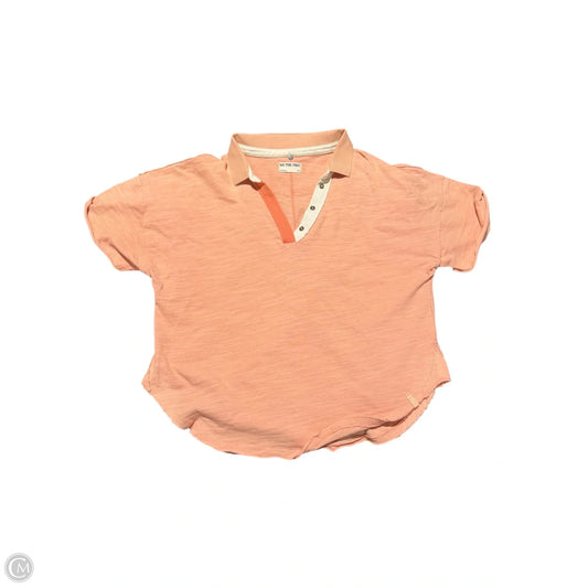Top Short Sleeve By We The Free In Orange, Size: Xl