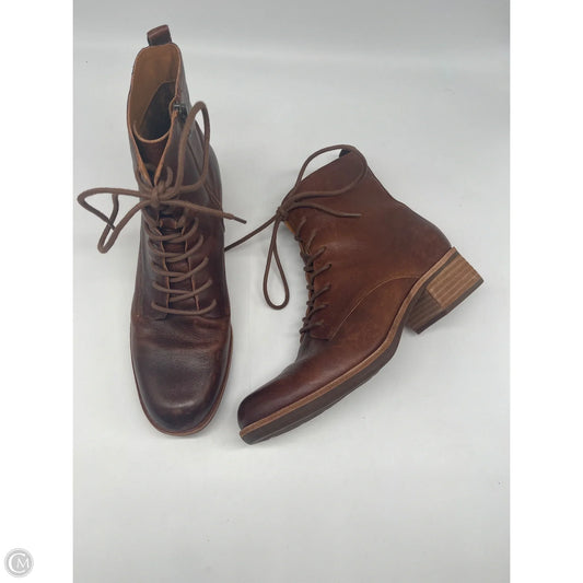 Boots Ankle Flats By Kork Ease In Brown, Size: 8.5