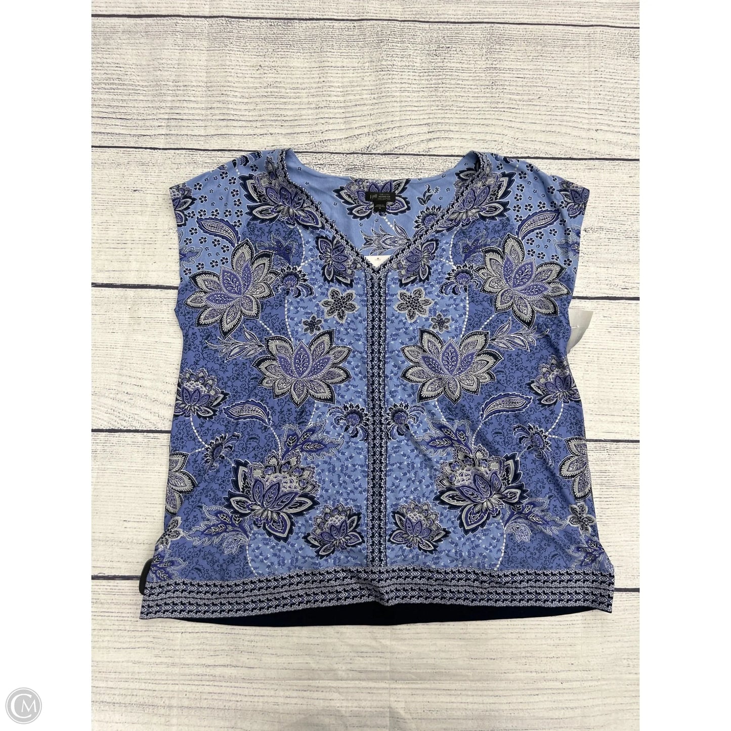 Top Sleeveless By J. Jill In Blue, Size: M