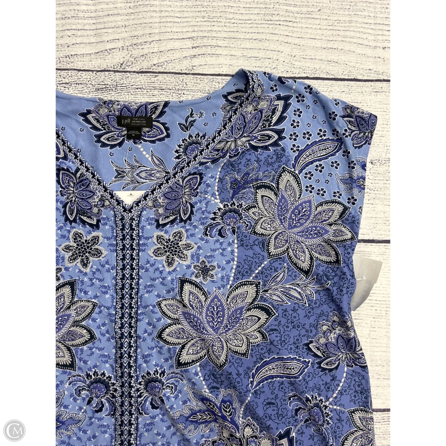 Top Sleeveless By J. Jill In Blue, Size: M