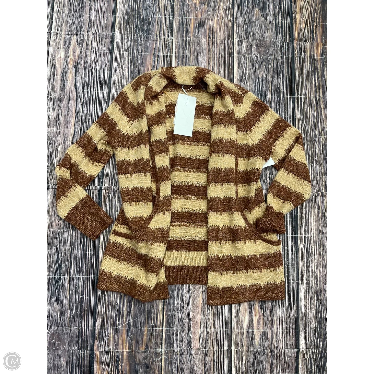 Cardigan By Clothes Mentor In Brown, Size: M