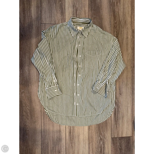 Top Long Sleeve By Anthropologie In Striped Pattern, Size: S
