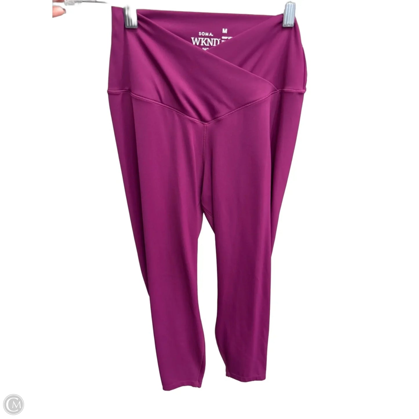 Athletic Leggings Capris By Soma In Pink, Size: M
