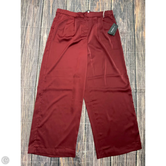 Pants Wide Leg By Clothes Mentor In Red, Size: 18