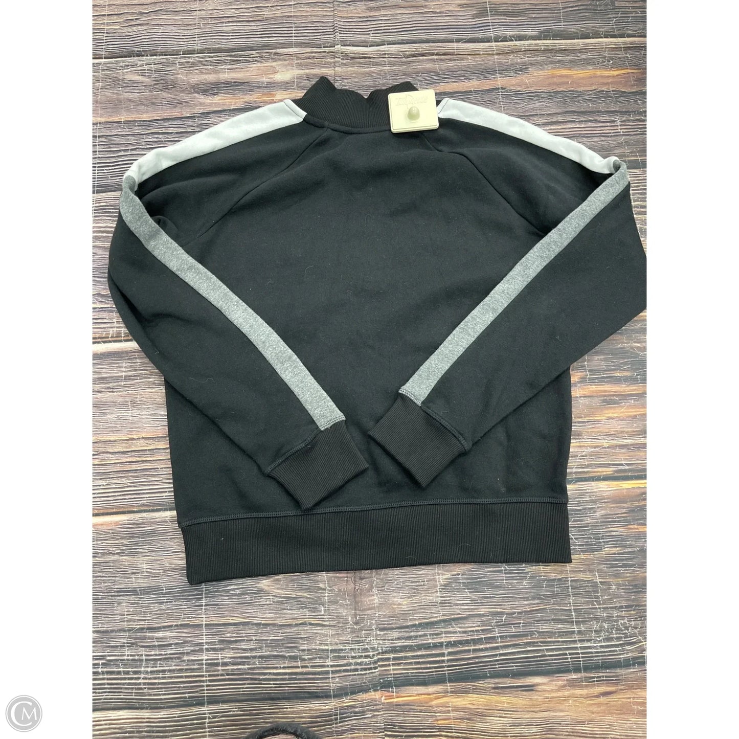 Athletic Sweatshirt Collar By Reebok In Black, Size: S