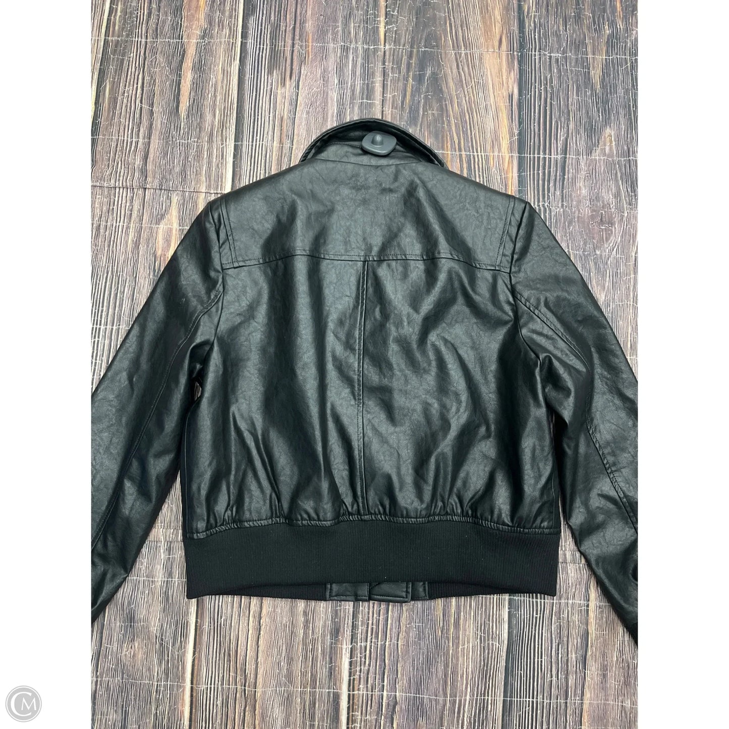 Jacket Moto Leather By Sam Edelman In Black, Size: M