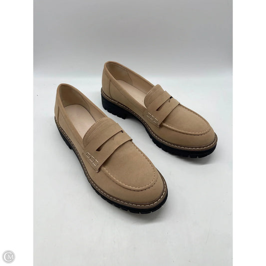 Shoes Flats By Clothes Mentor In Tan, Size: 10