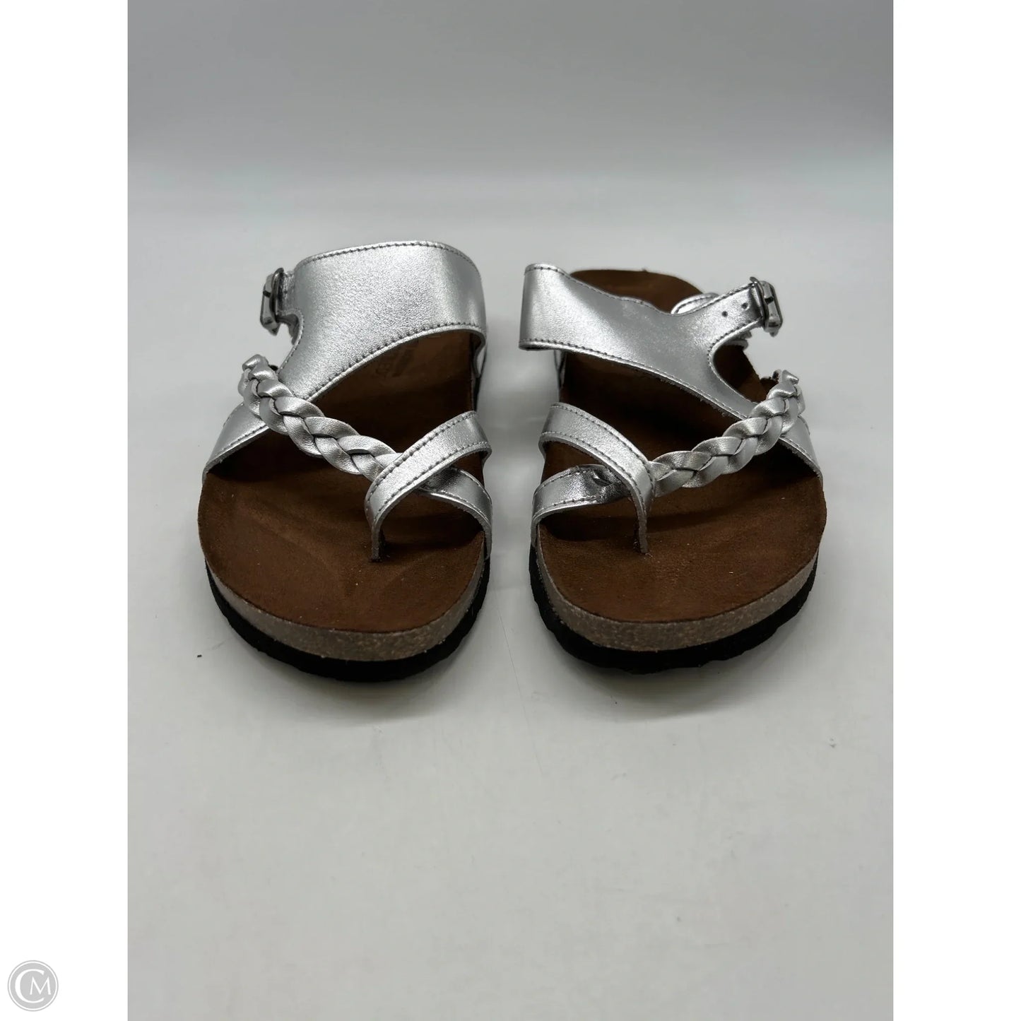 Sandals Flats By White Mountain In Silver, Size: 7