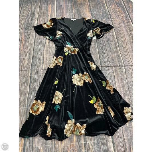 Dress Casual Midi By June & Hudson In Black, Size: Xl