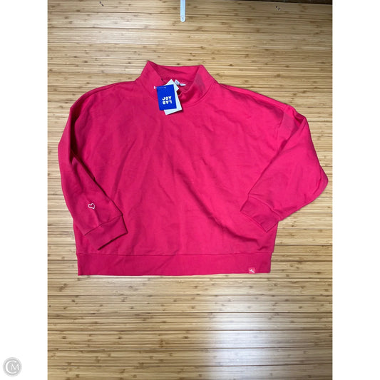 Sweatshirt Collar By Joy Lab In Pink, Size: Xl