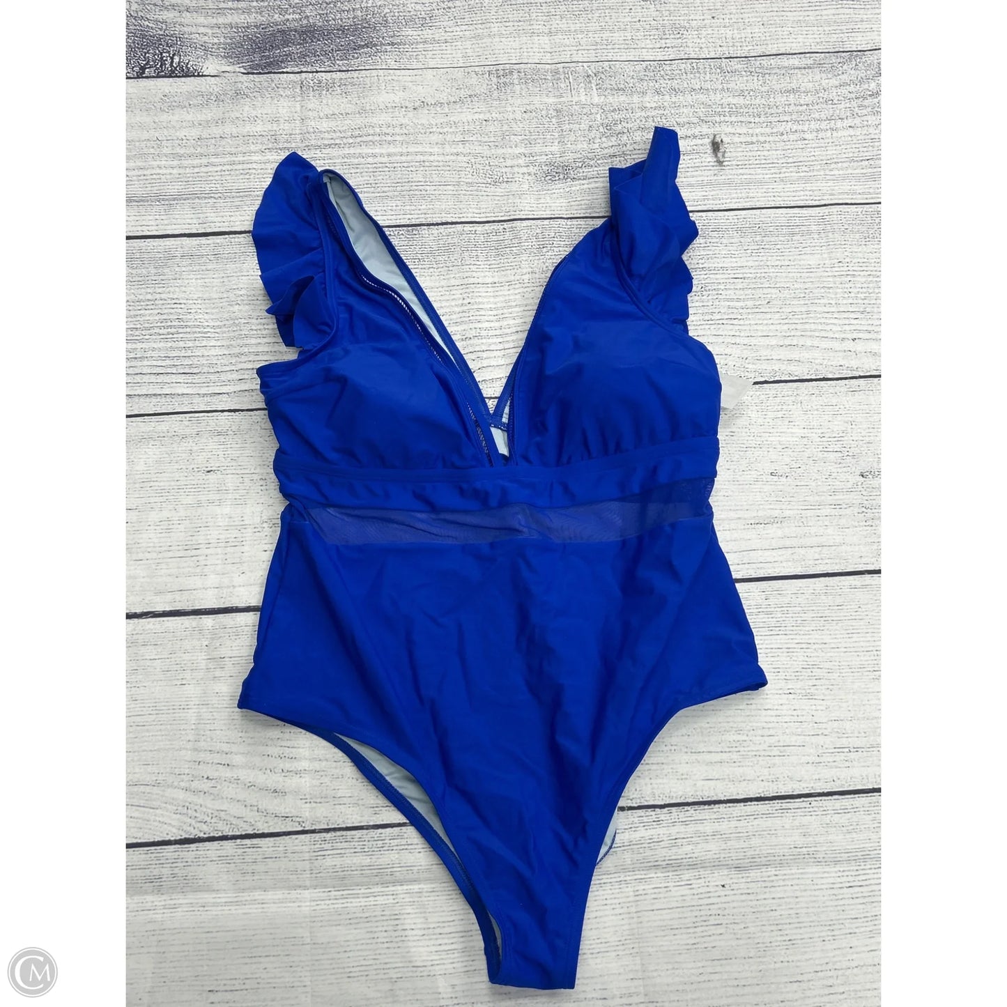 Swimsuit By Cupshe In Blue, Size: 2x