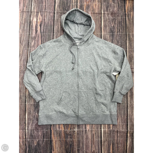 Sweatshirt Hoodie By Terra & Sky In Grey, Size: 1x