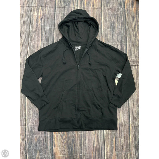 Sweatshirt Hoodie By Terra & Sky In Black, Size: 1x