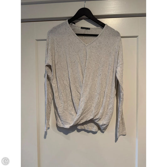 Top Long Sleeve By Staccato In Grey, Size: M