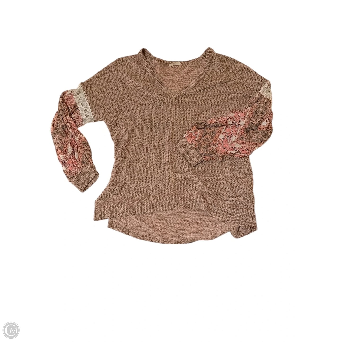 Top Long Sleeve By Hummingbird In Pink, Size: S