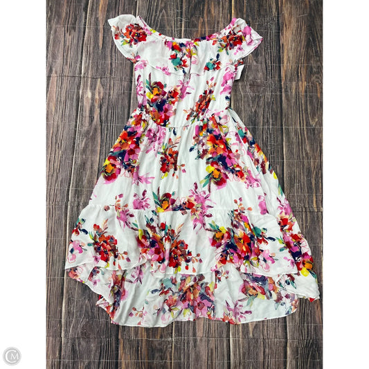 Dress Casual Midi By New York And Co In White, Size: L