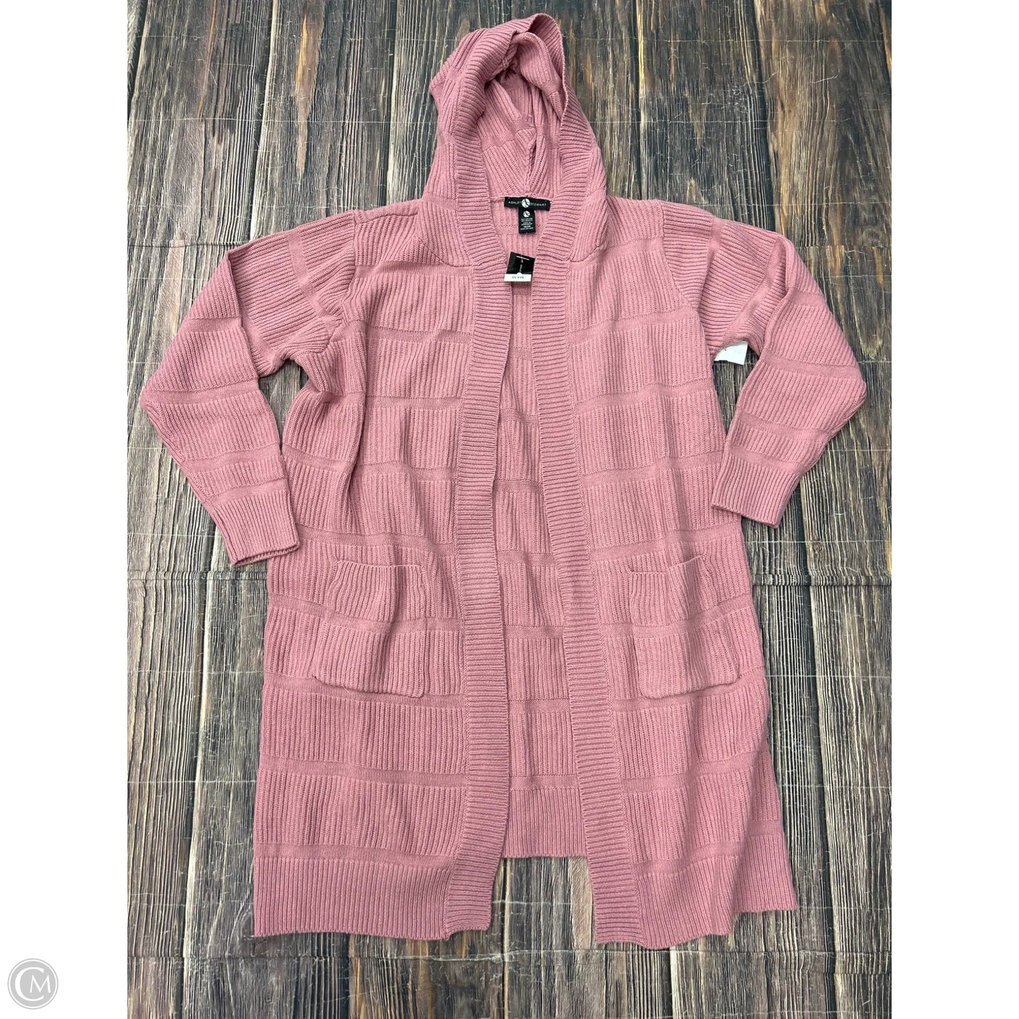 Cardigan By Ashley Stewart In Pink, Size: 1x