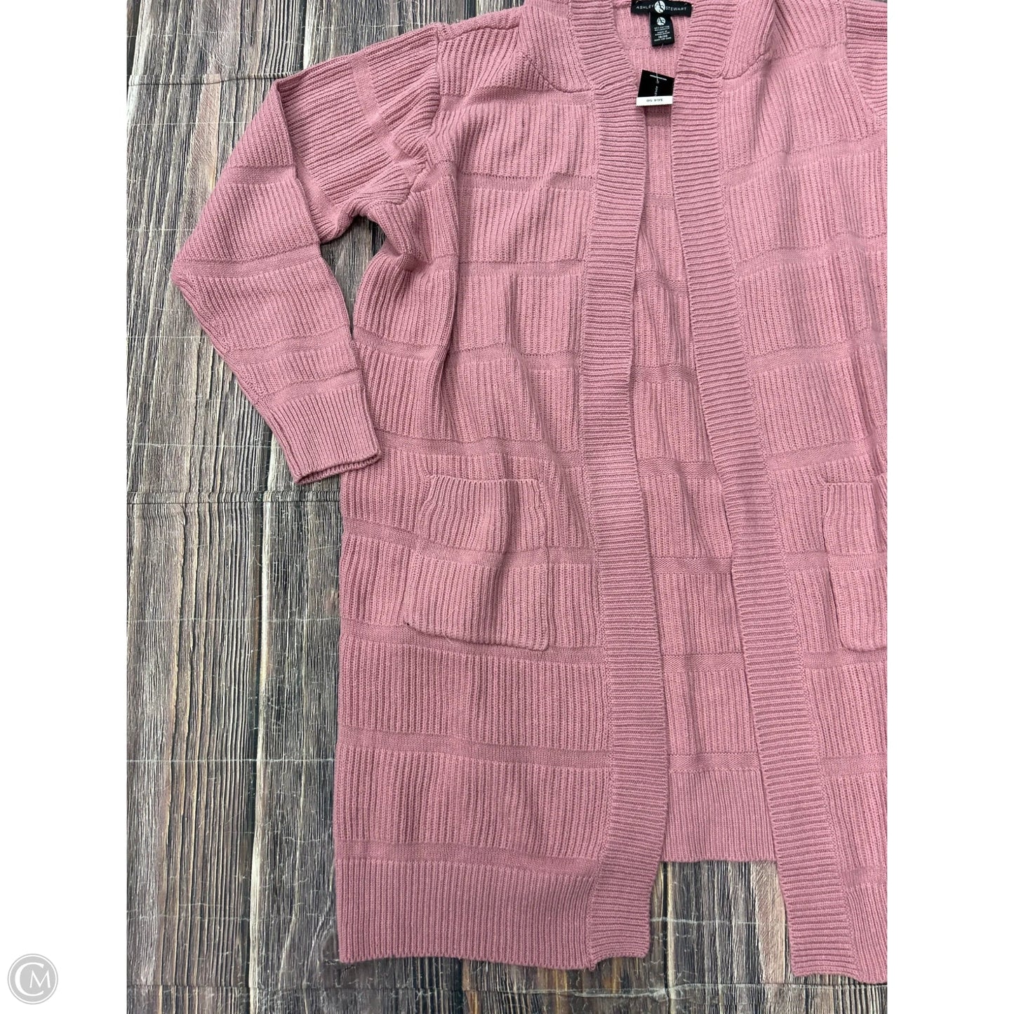 Cardigan By Ashley Stewart In Pink, Size: 1x