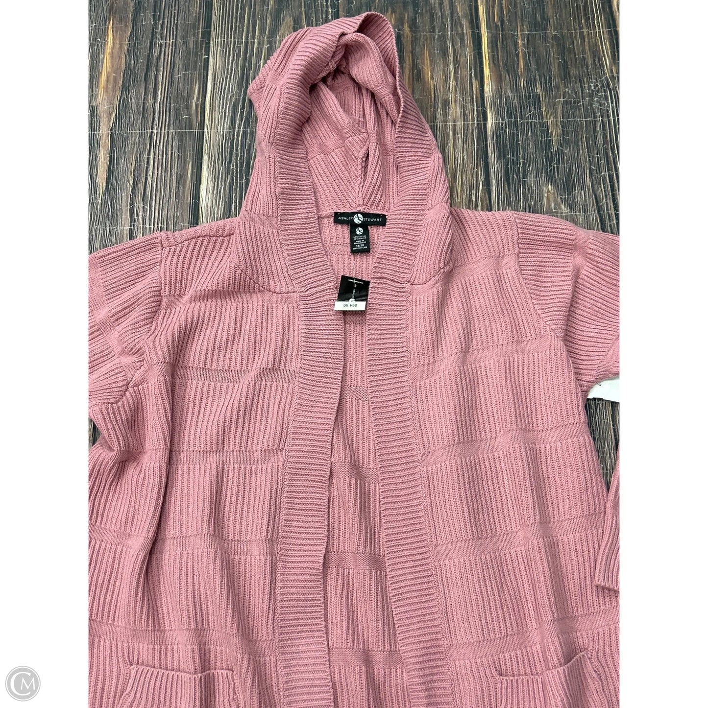 Cardigan By Ashley Stewart In Pink, Size: 1x