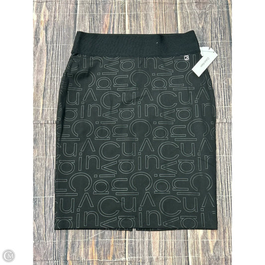 Skirt Midi By Calvin Klein In Black, Size: Xl