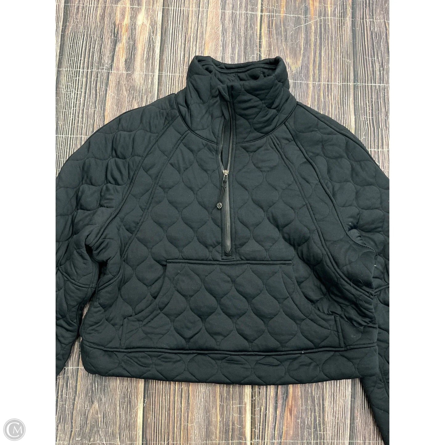 Athletic Sweatshirt Collar By Lululemon In Black, Size: M