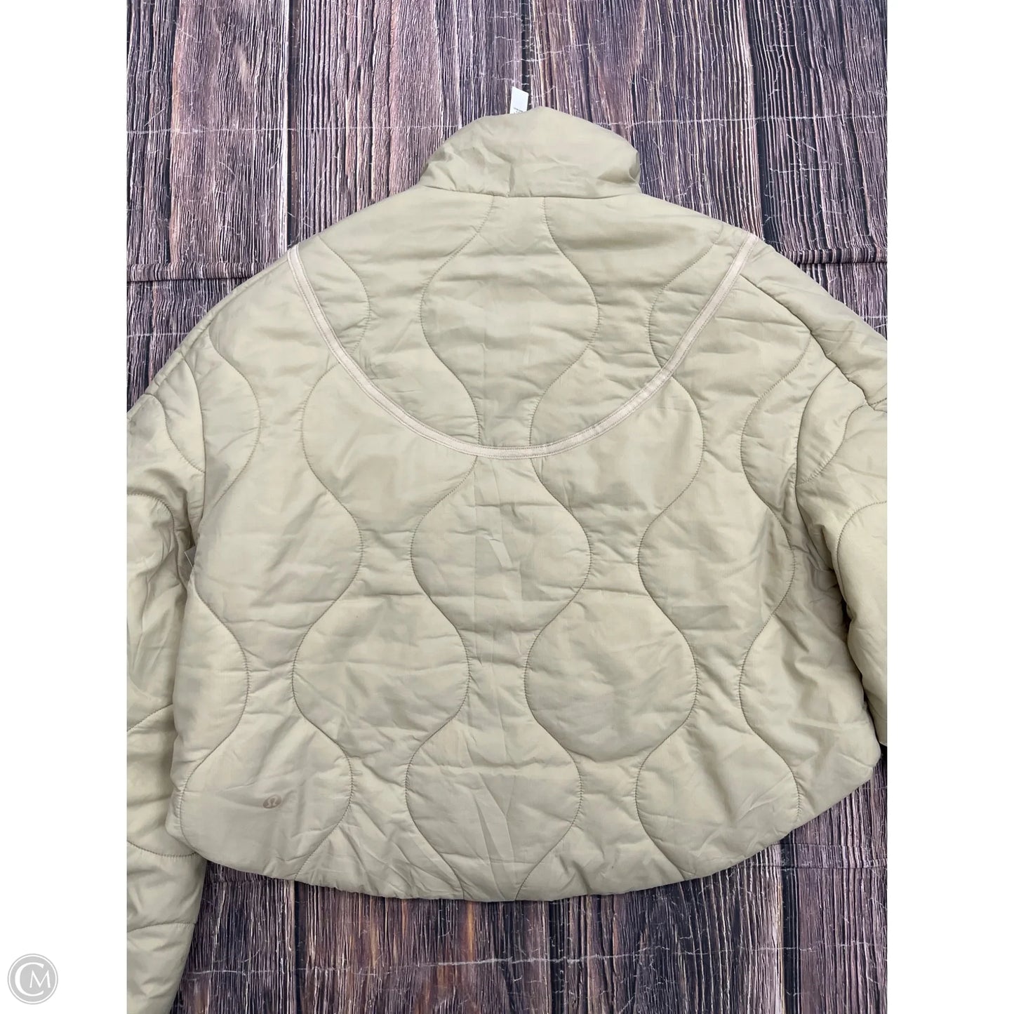 Athletic Jacket By Lululemon In Tan, Size: 6