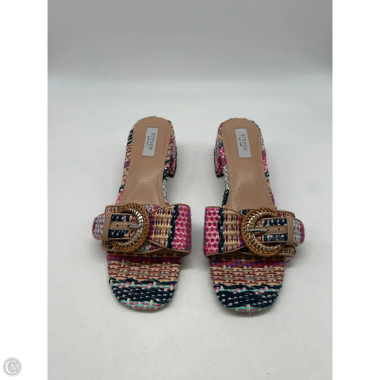 Shoes Heels Block By Steve Madden In Multi-colored, Size: 10