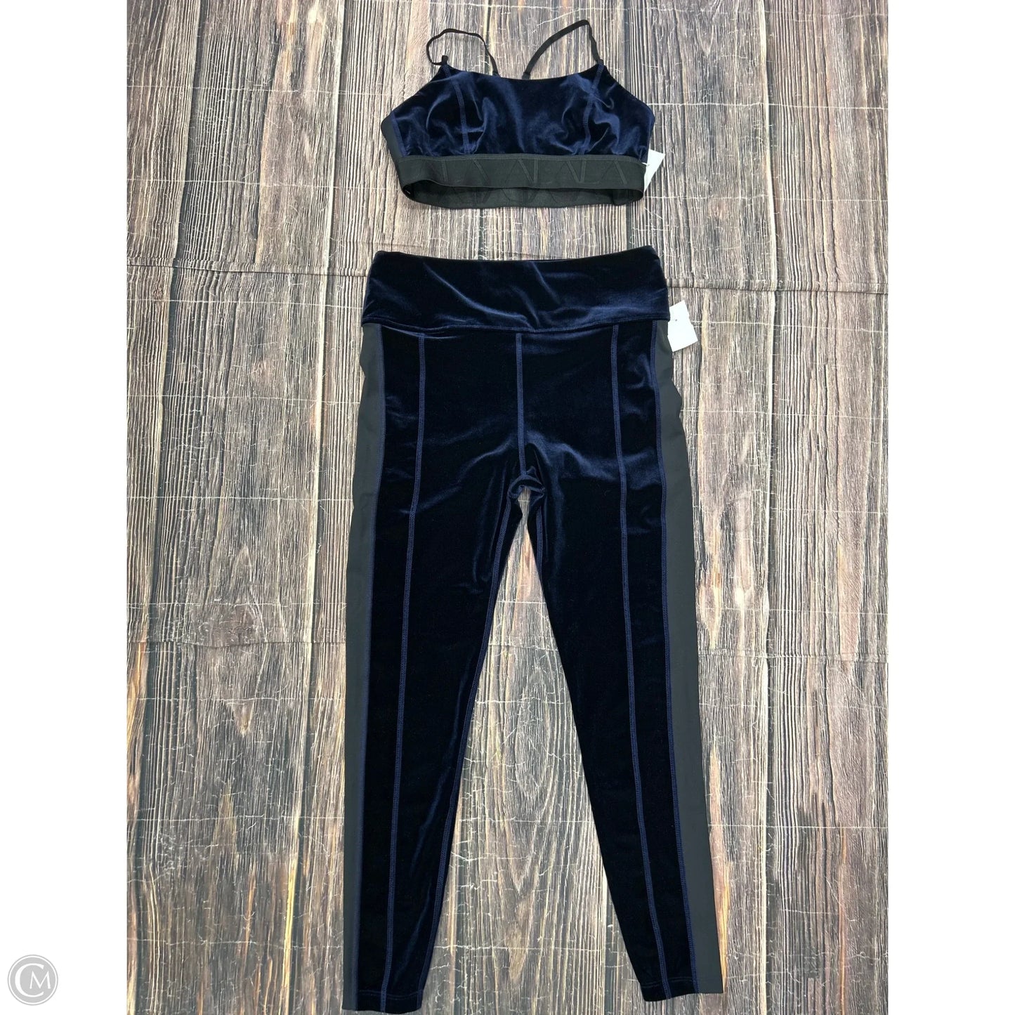 Athletic Pants 2pc By Clothes Mentor In Blue, Size: L