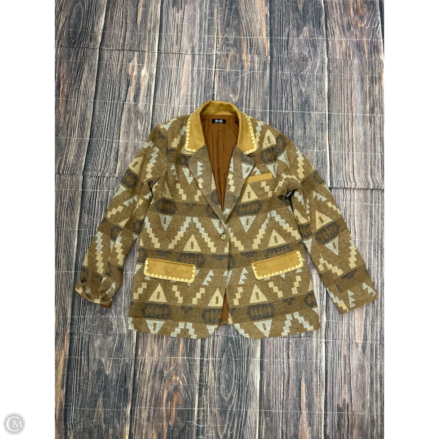 Blazer By Miss Me In Tan, Size: M