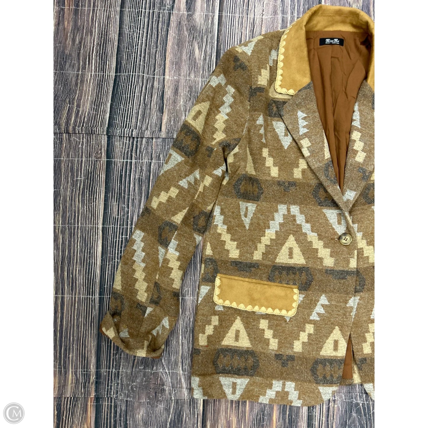 Blazer By Miss Me In Tan, Size: M