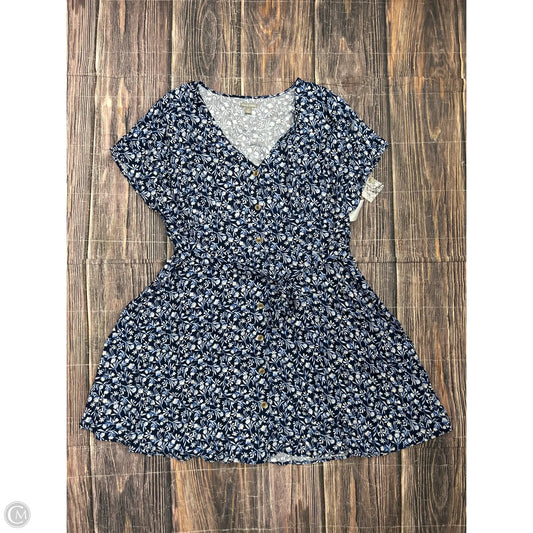 Dress Casual Short By Falls Creek In Blue, Size: 2x