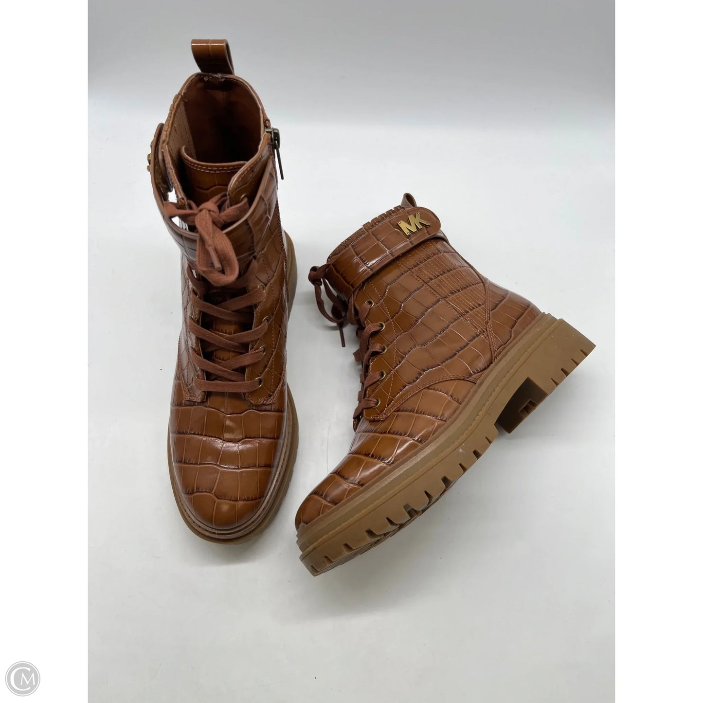 Boots Ankle Flats By Michael By Michael Kors In Brown, Size: 8.5