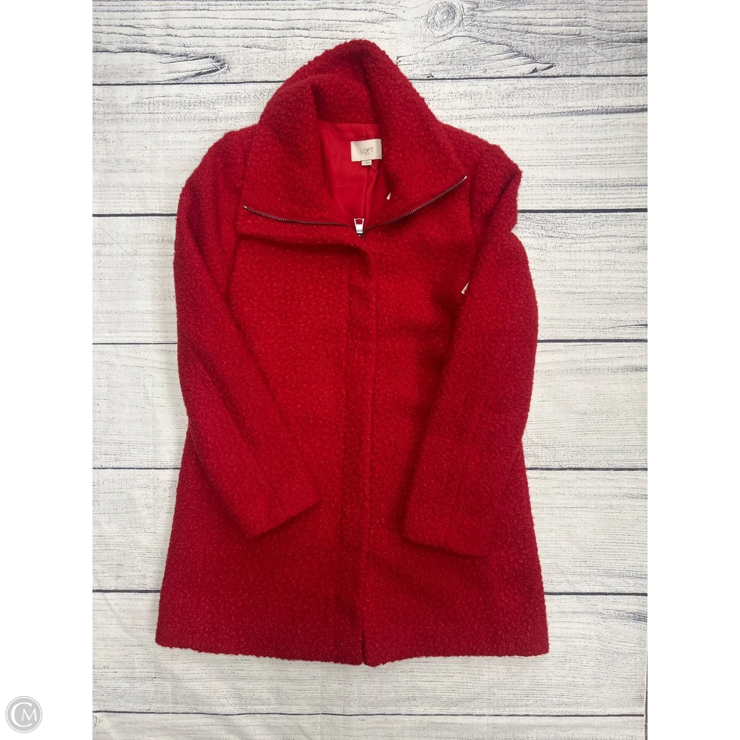 Coat Other By Loft In Red, Size: S