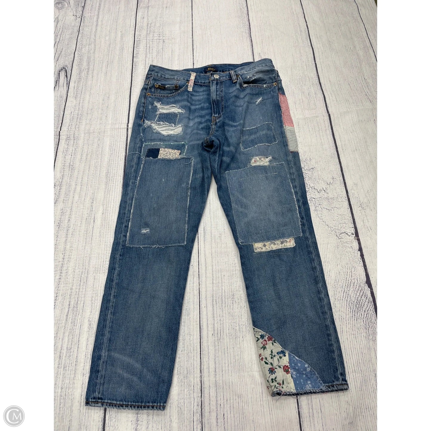Jeans Straight By Polo Ralph Lauren In Blue Denim, Size: 8