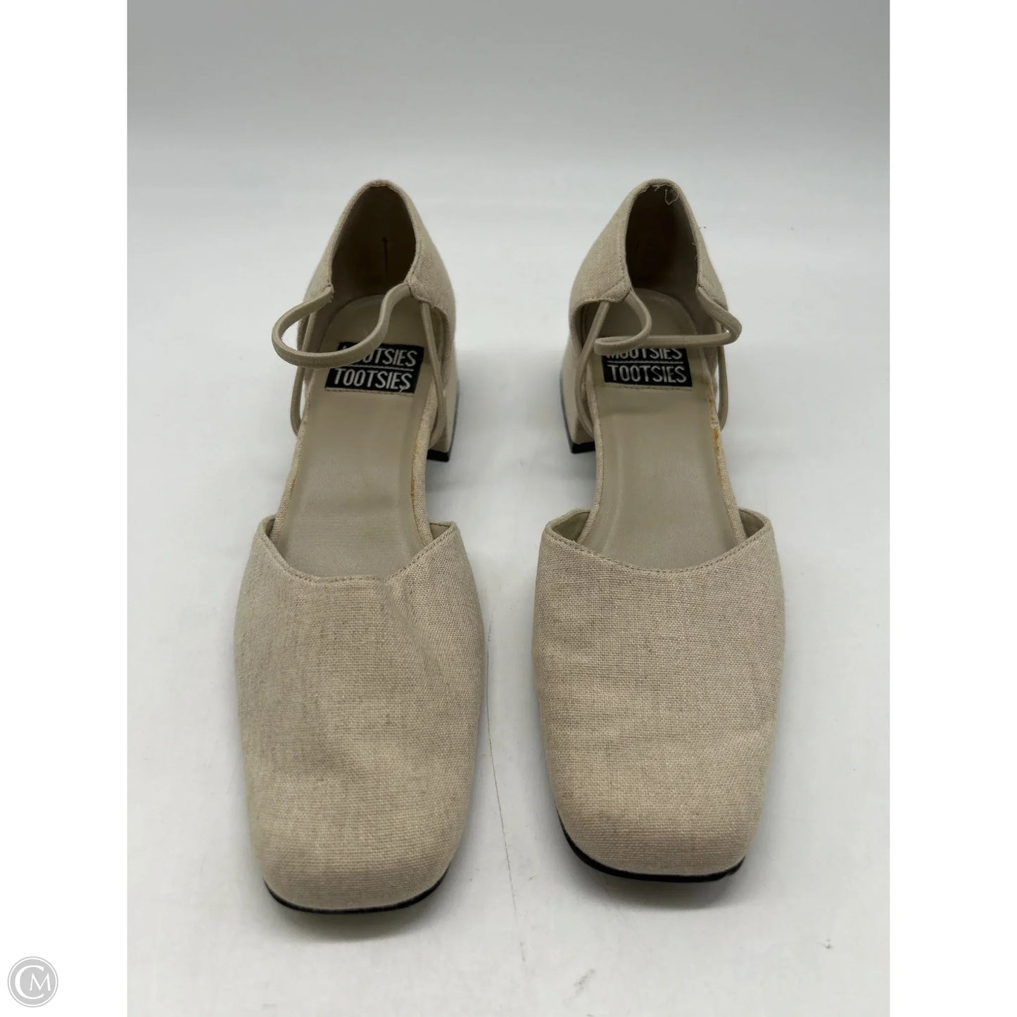 Shoes Heels Block By Mootsies Tootsies In Cream, Size: 7