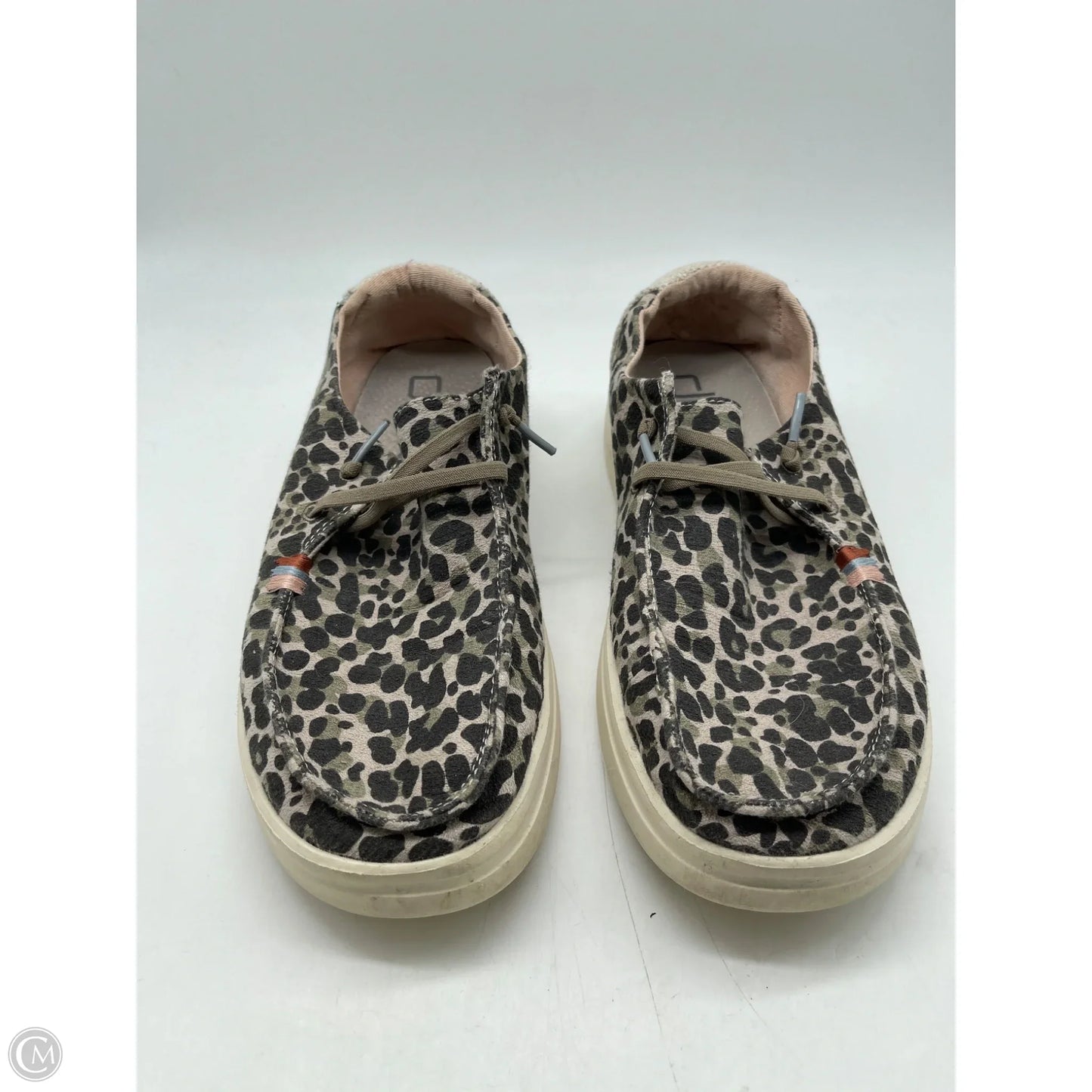 Shoes Flats By Hey Dude In Animal Print, Size: 10