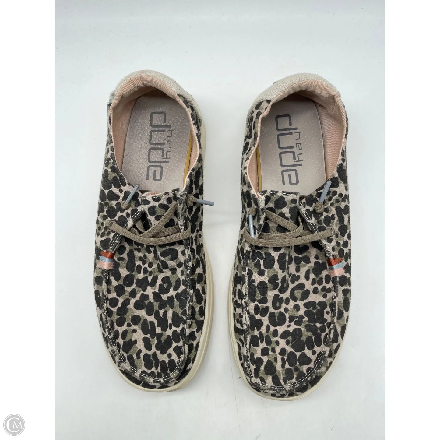 Shoes Flats By Hey Dude In Animal Print, Size: 10
