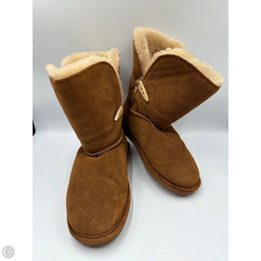 Boots Mid-calf Flats By Bearpaw In Brown, Size: 8