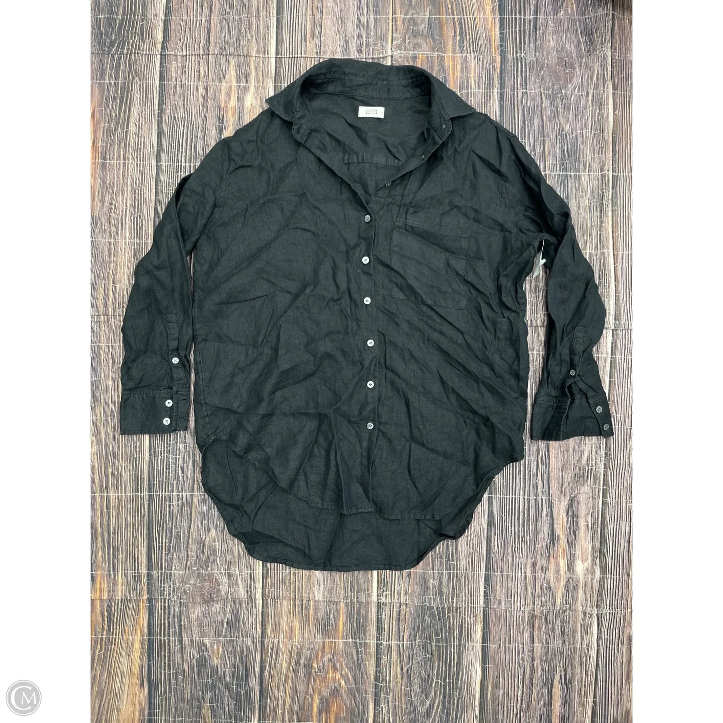 Top Long Sleeve By Clothes Mentor In Black, Size: L