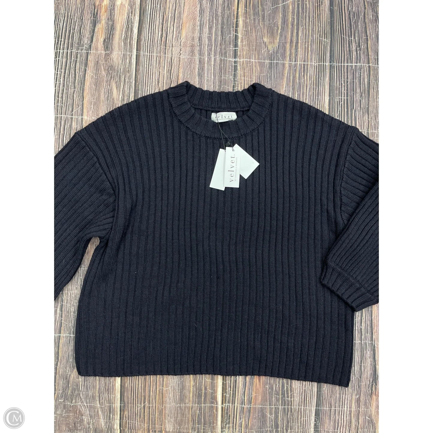 Sweater By Velvet By Graham & Spencer In Navy, Size: L