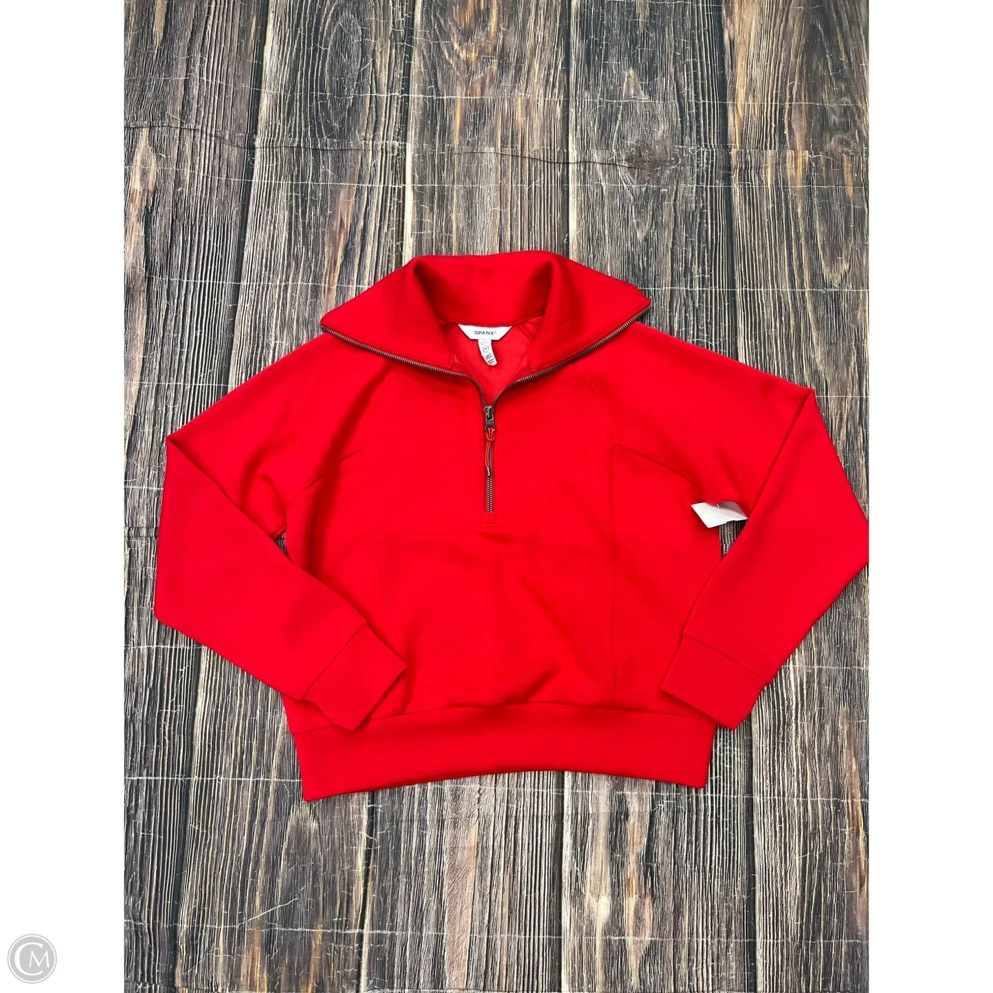 Athletic Sweatshirt Collar By Spanx In Red, Size: Xs