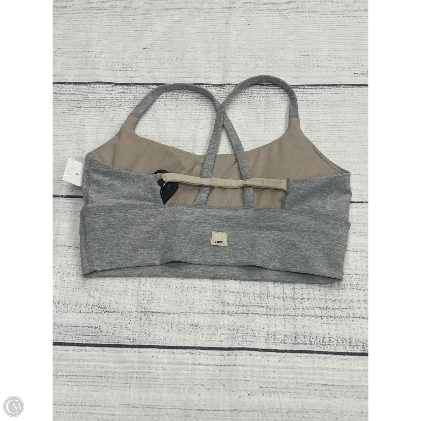 Athletic Bra By Vuori In Grey, Size: M