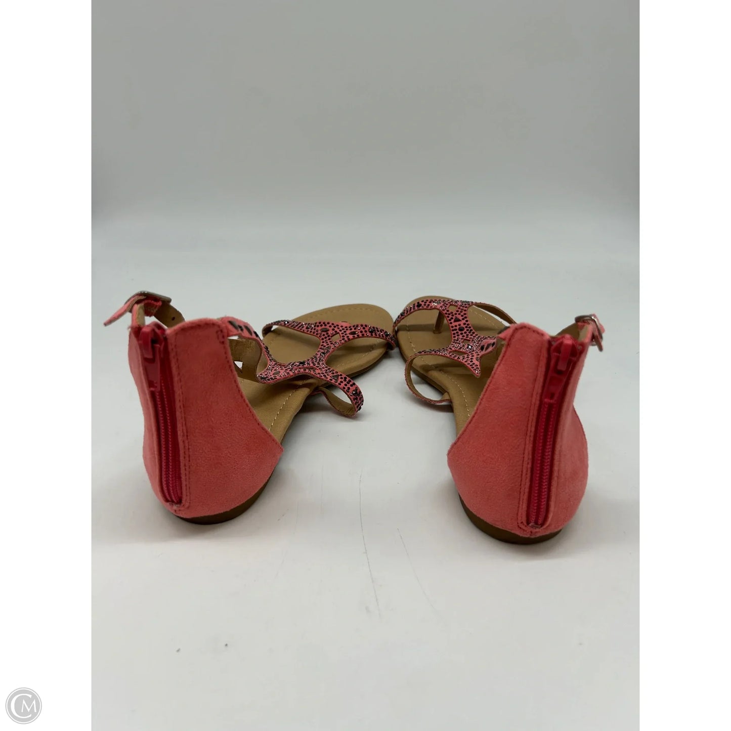 Sandals Flats By Just Fab In Pink, Size: 8