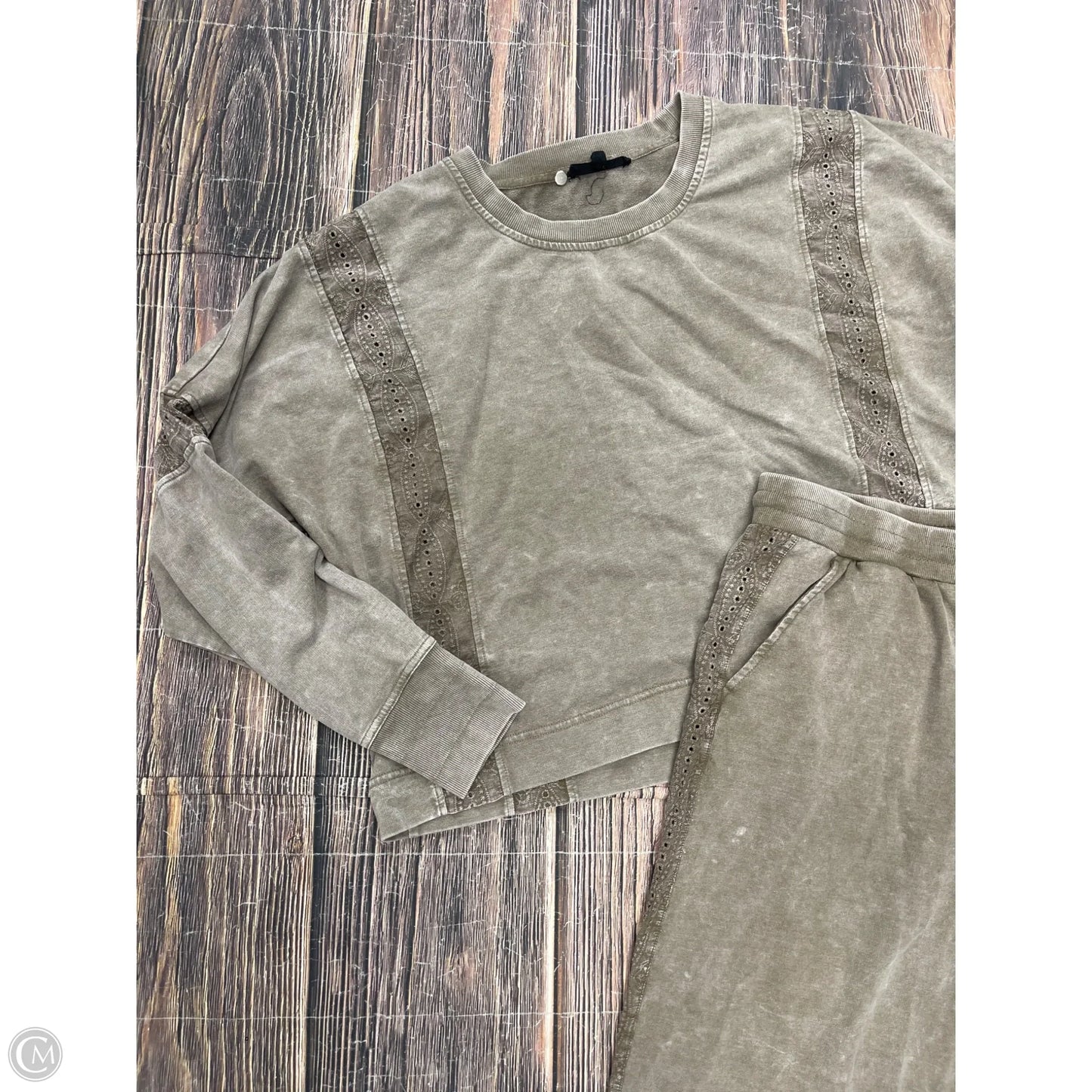 Pants Set 2pc By Jane And Delancey In Brown, Size: Xl