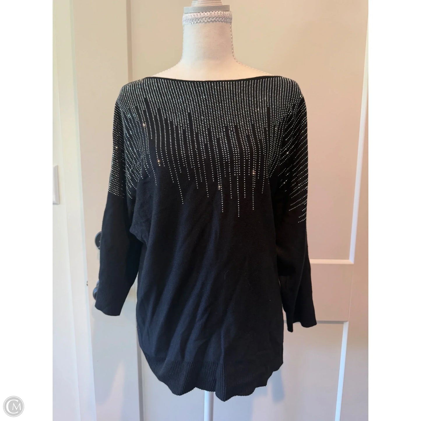 Top Long Sleeve By Love Scarlett In Black, Size: L