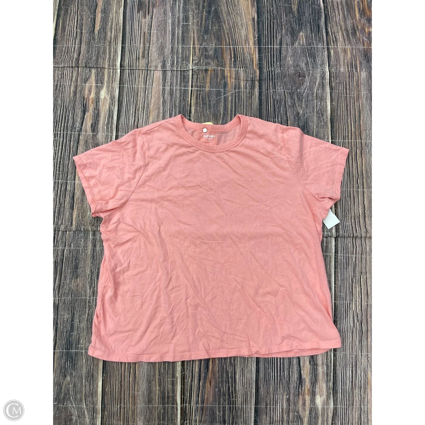 Top Short Sleeve Basic By Old Navy In Pink, Size: 1x