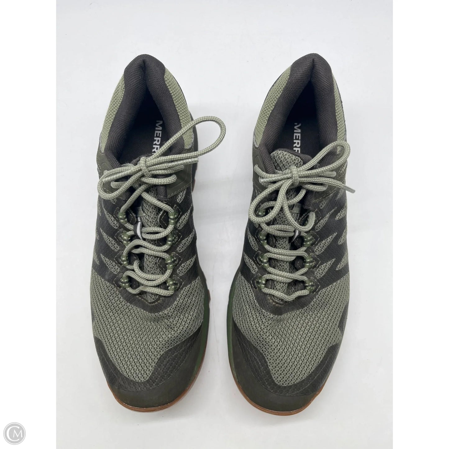 Shoes Hiking By Merrell In Green, Size: 8.5